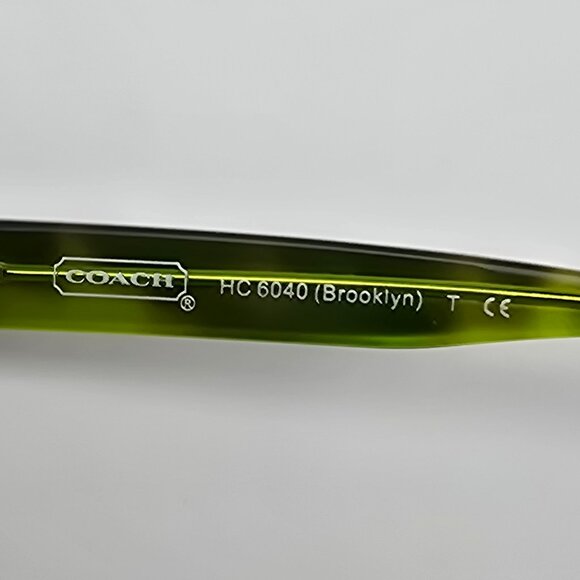Coach HC6040 5117 Brooklyn Tortoise on Neon Green Eyeglasses Frame w/ Flexhinge - Picture 8 of 13